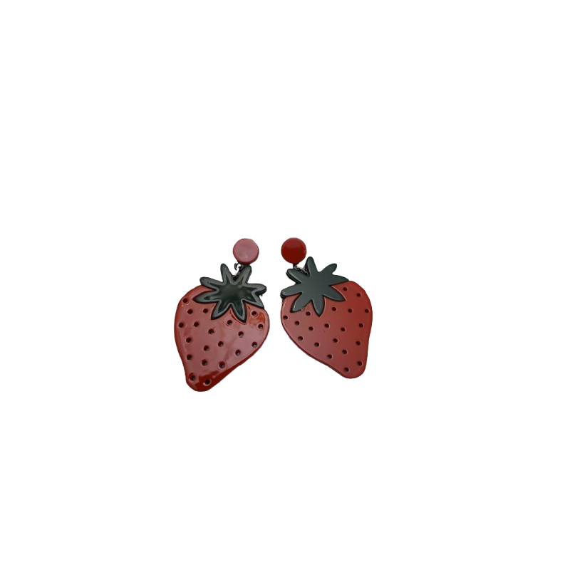 Pendientes Fresa Pasta