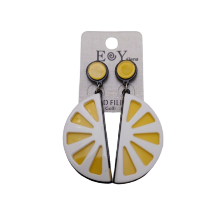 Pendientes rodaja limón